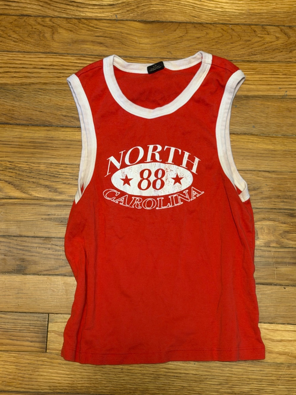 Urban Outfitters Red Kids One-Piece Tank with White Trim